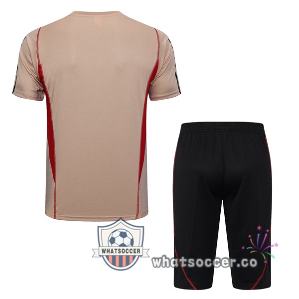 Sao Paulo FC Training T-Shirts + Shorts Marron 2023-2024