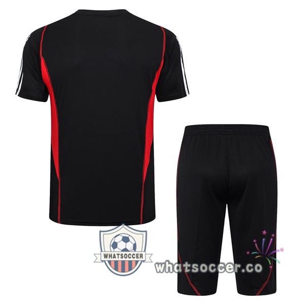 Sao Paulo FC Training T-Shirts + Shorts Black 2023-2024