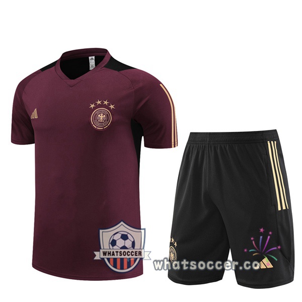 Germany Training T-Shirts + Shorts Red 2023-2024
