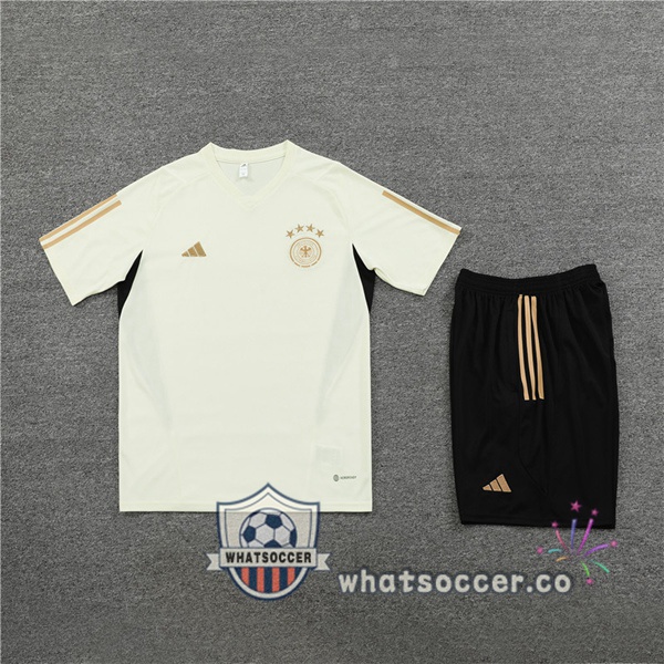 Germany Training T-Shirts + Shorts White 2023-2024