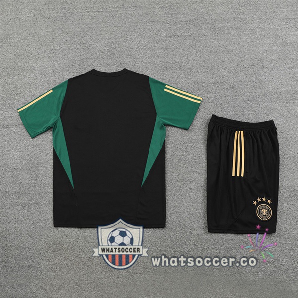Germany Training T-Shirts + Shorts Black 2023-2024