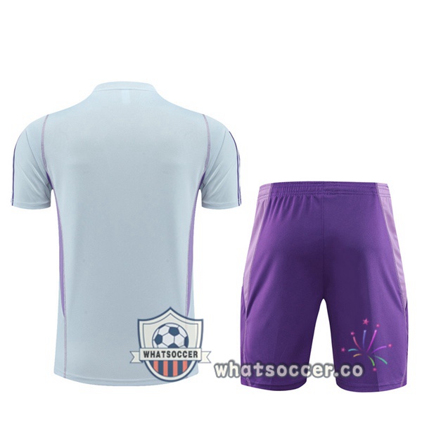 Cruzeiro EC Training T-Shirts + Shorts Gray 2023-2024
