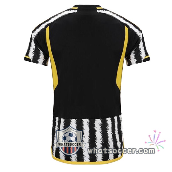 Juventus Home Soccer Jerseys Black White 2023-2024