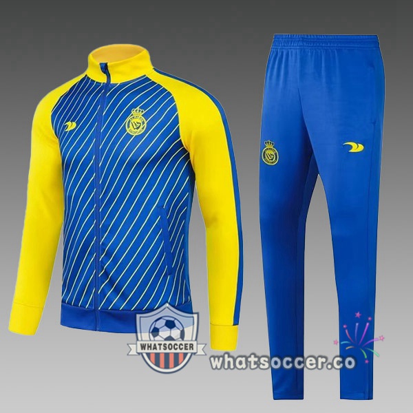 Al-Nassr FC Kids Blue Yellow Training Jacket 2023-2024