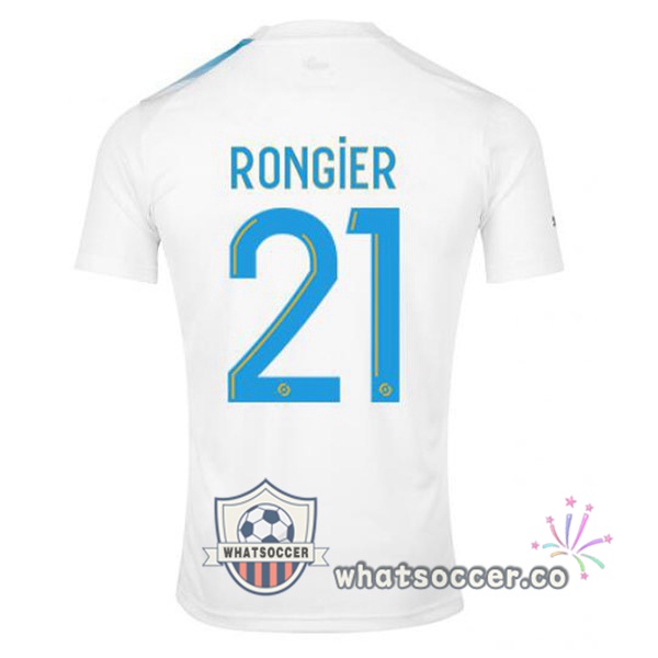 Olympique de Marseille (RONGIER 21) 30th Anniversary Edition Soccer Jerseys White Blue 2022-2023