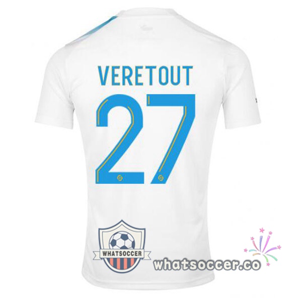 Olympique de Marseille (VERETOUT 27) 30th Anniversary Edition Soccer Jerseys White Blue 2022-2023