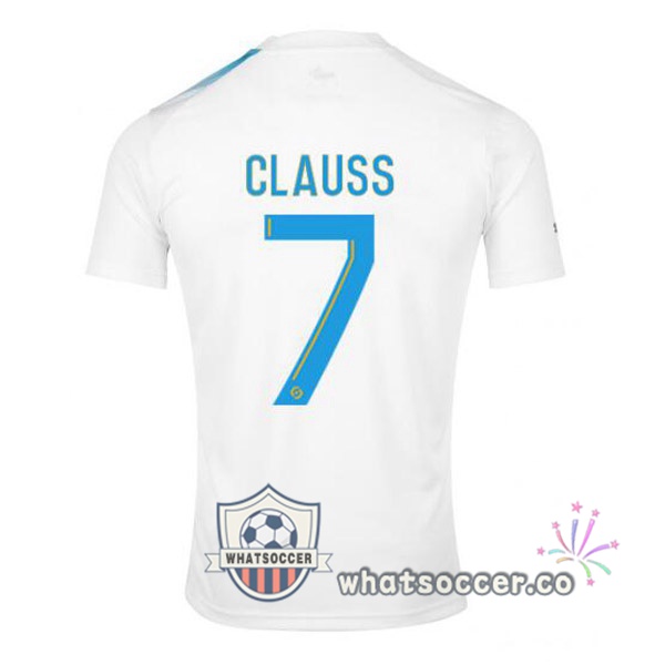 Olympique de Marseille (CLAUSS 7) 30th Anniversary Edition Soccer Jerseys White Blue 2022-2023