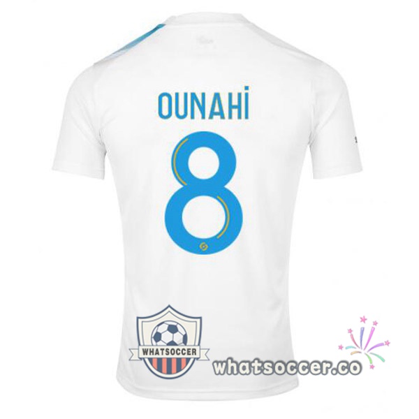 Olympique de Marseille (OUNAHI 8) 30th Anniversary Edition Soccer Jerseys White Blue 2022-2023
