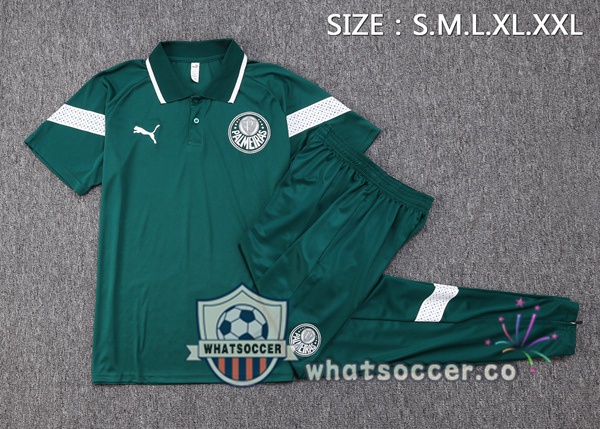 Training Polo Palmeiras + Pants Green 2023-2024