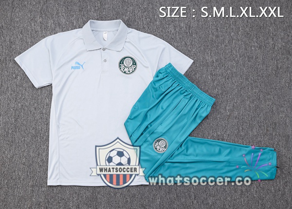 Training Polo Palmeiras + Pants Gray 2023-2024