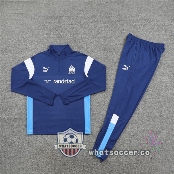 Olympique de Marseille Blue Royal Tracksuit 2023-2024