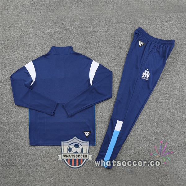 Olympique de Marseille Blue Royal Tracksuit 2023-2024
