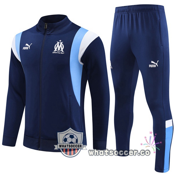 Olympique de Marseille Blue Royal Training Jacket 2023-2024