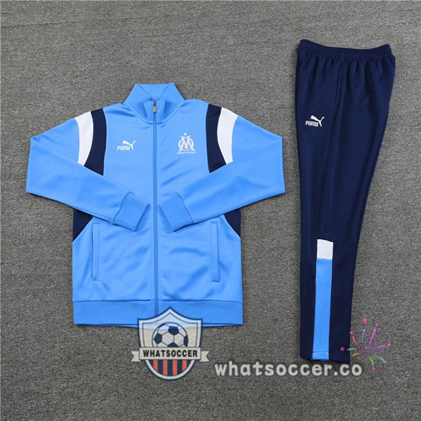 Olympique de Marseille Blue Training Jacket 2023-2024