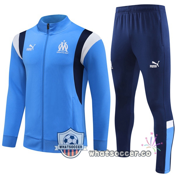 Olympique de Marseille Blue Training Jacket 2023-2024