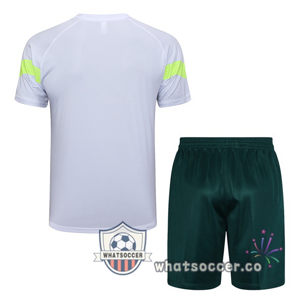 Palmeiras Training T-Shirts + Shorts White 2023-2024