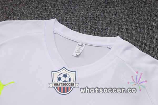 Palmeiras Training T-Shirts + Shorts White 2023-2024