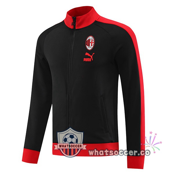 AC Milan Soccer Jacket Black 2023-2024