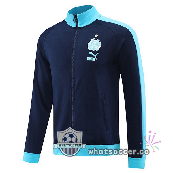Olympique de Marseille Soccer Jacket Black 2023-2024