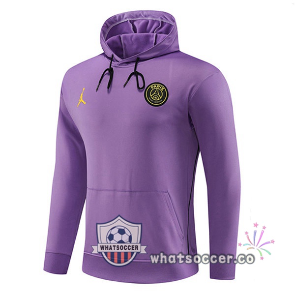JORDAN Paris PSG Hooded Sweater Purple 2023-2024