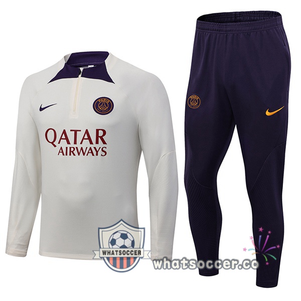 Paris PSG White Tracksuit 2023-2024
