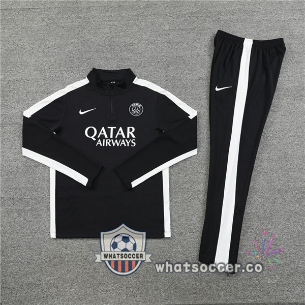 Paris PSG Black Tracksuit 2023-2024