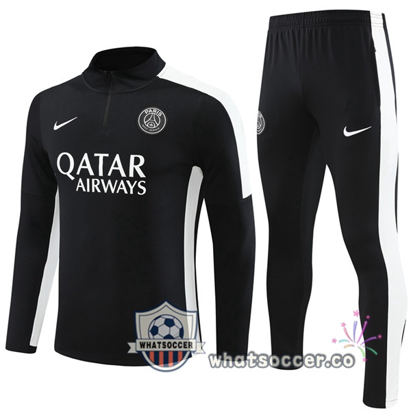 Paris PSG Black Tracksuit 2023-2024
