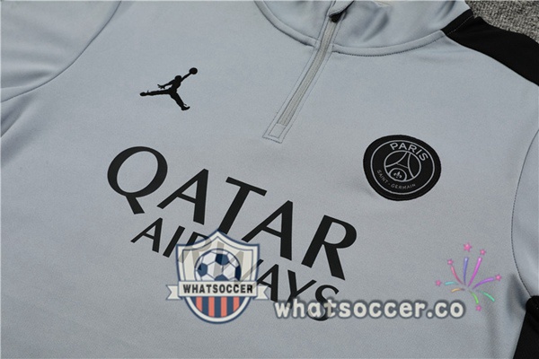 JORDAN Paris PSG Gray Tracksuit 2023-2024