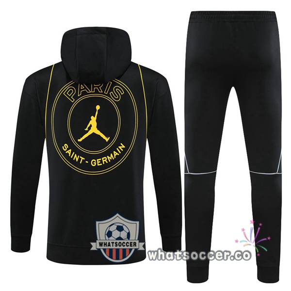 JORDAN Paris PSG Black Hooded Jacket 2023-2024