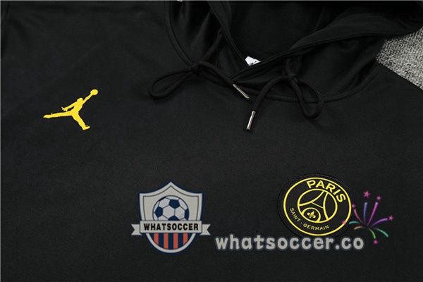 JORDAN Paris PSG Black Hooded Jacket 2023-2024