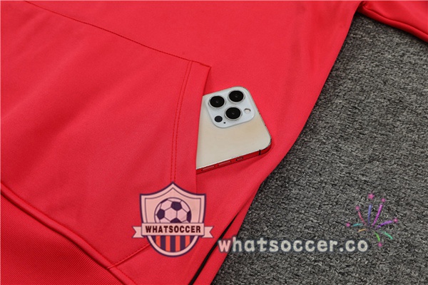 JORDAN Paris PSG Red Hooded Jacket 2023-2024