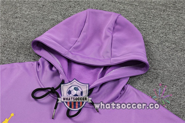 JORDAN Paris PSG Purple Hooded Jacket 2023-2024