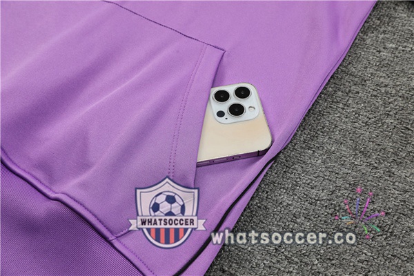 JORDAN Paris PSG Purple Hooded Jacket 2023-2024
