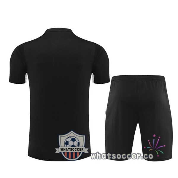 Paris PSG Training T-Shirts + Shorts Black 2023-2024
