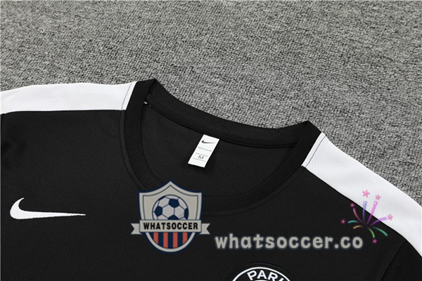 Paris PSG Training T-Shirts + Shorts Black 2023-2024