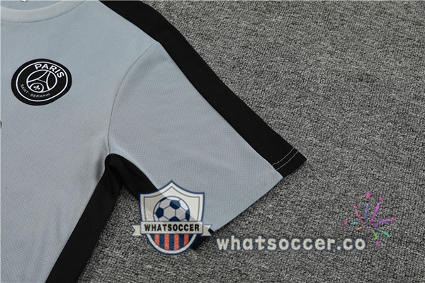 JORDAN Paris PSG Training T-Shirts + Shorts Gray 2023-2024