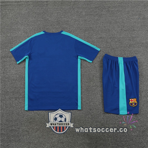 FC Barcelona Training T-Shirts + Shorts Blue 2023-2024