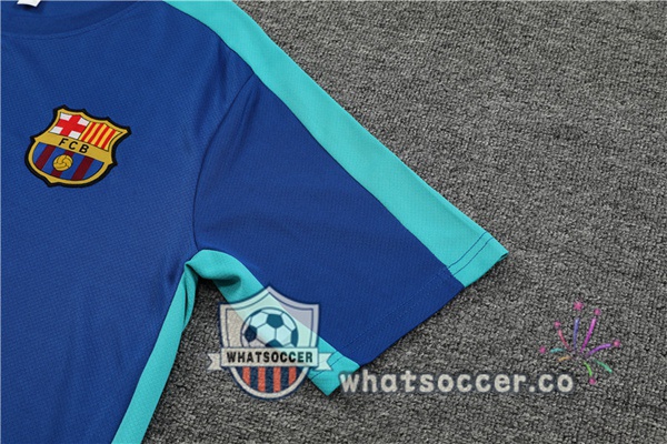 FC Barcelona Training T-Shirts + Shorts Blue 2023-2024