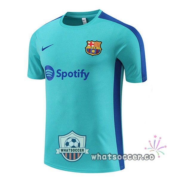 FC Barcelona Training T-Shirts Cyan 2023-2024