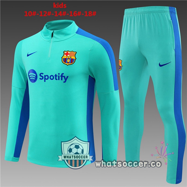 FC Barcelona Kids Cyan Tracksuit 2023-2024