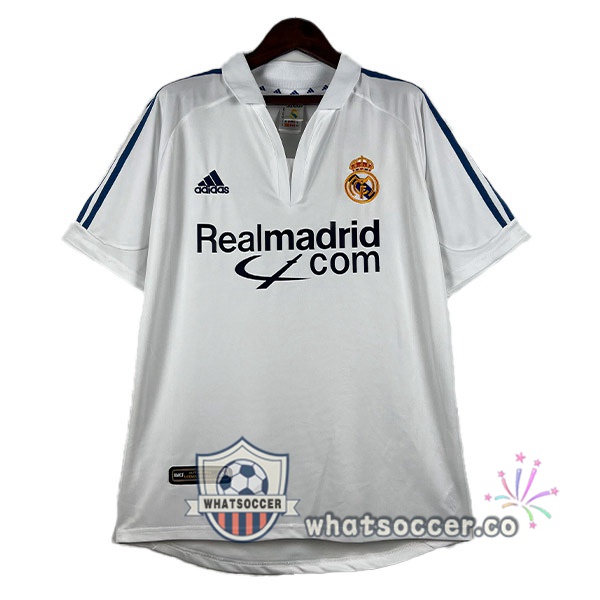 Real Madrid Retro Home Soccer Jerseys White 2001-2002