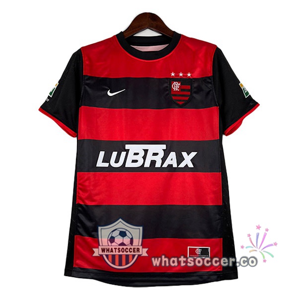 Flamengo Retro Home Soccer Jerseys Red Black 2000-2001