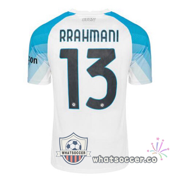 SSC Napoli (Rrahmani 13) Face Game Soccer Jerseys Blue White 2022-2023