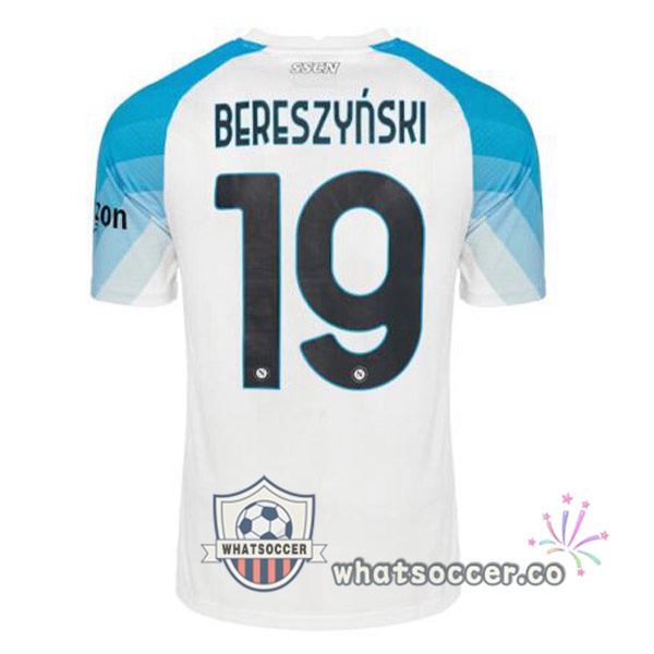 SSC Napoli (Bereszyński 19) Face Game Soccer Jerseys Blue White 2022-2023