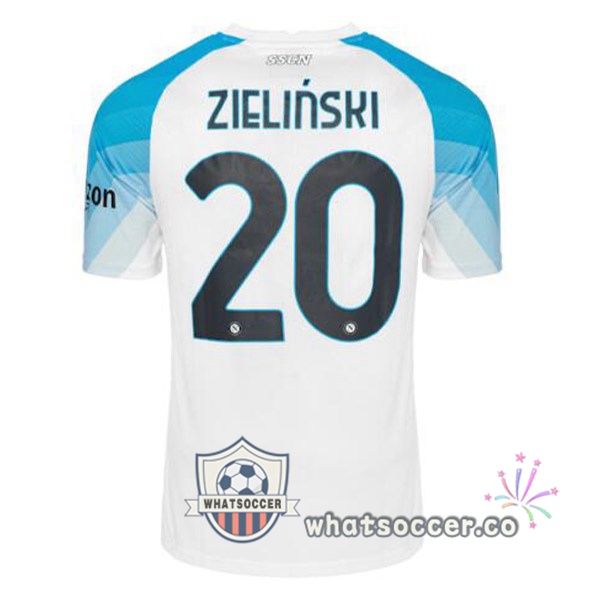 SSC Napoli (Zielinski 20) Face Game Soccer Jerseys Blue White 2022-2023
