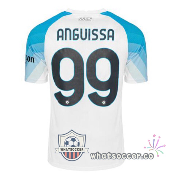 SSC Napoli (Anguissa 99) Face Game Soccer Jerseys Blue White 2022-2023