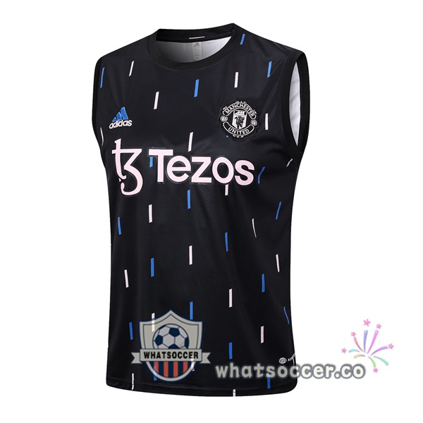 Manchester United Black Soccer Vest 2023-2024