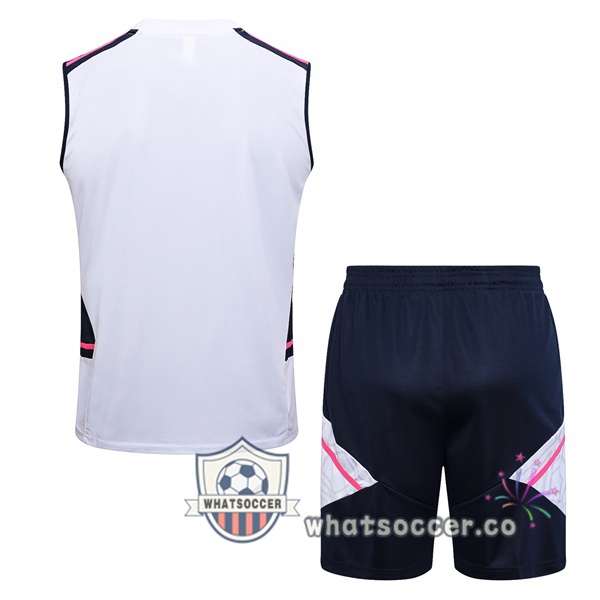 Arsenal + Shorts White Soccer Vest 2023-2024