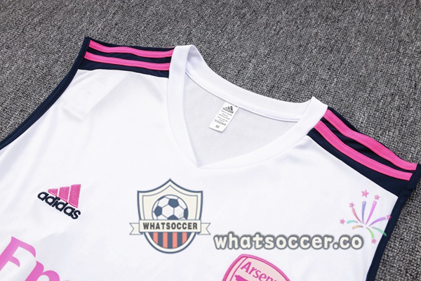Arsenal + Shorts White Soccer Vest 2023-2024