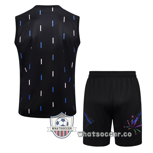 Manchester United + Shorts Black Soccer Vest 2023-2024